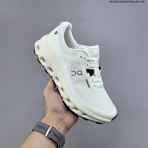 On Running Cloudvista 2 Waterproof Off White Cream Black EU 36-46 Trail Shoe Trail Running Sneakers - Unisex BS-69628