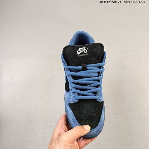 Nike SB Dunk Low Pro Black Blue EU 36-46 Skate Shoe - Unisex (BS-62721)