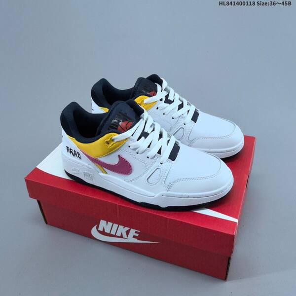 Nike Full Force Lo white red black cream EU 36-45 skate shoe