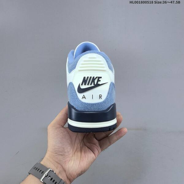 Jordan Air Jordan 3 white/denim blue/navy/red 36~47.5 basketball