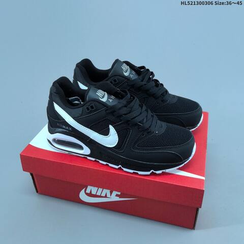 Nike Air Max Command Leather Grey Black White EU 40-45 Running Shoe - Men's (BS-61457)