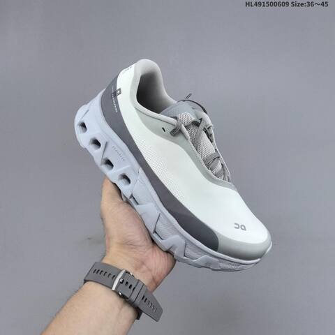 On Cloudmonster 2 White Light Gray Dark Gray EU 36-45 Running Shoe Running Sneakers - Unisex BS-69495
