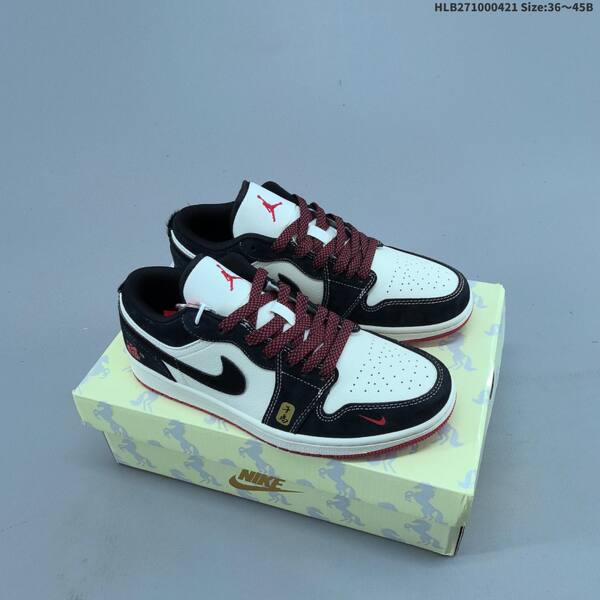 Nike Air Jordan 1 Low black/white/red EU 36-45 lifestyle
