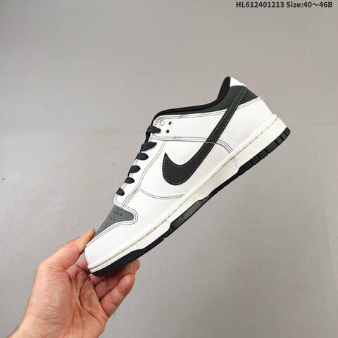 Nike SB Dunk Low Retro DIY White Black EU 40-46 Skate Shoe - Men's (BS-62709)