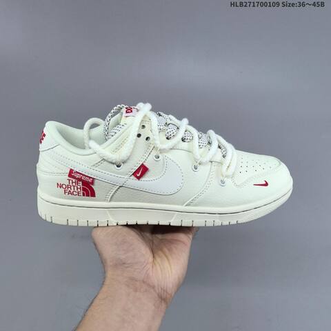 Nike SB Dunk Low Off White Dark Grey Red EU 36-45 Skate Shoe - Unisex (BS-62115)