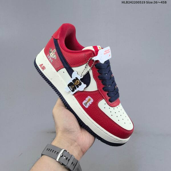 Nike Air Force 1 07 LV8 DW8806-016 red white navy blue EU 36-45 skate shoe