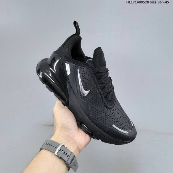 Nike Air Max 270 Flyknit black silver EU 36-45 running shoe