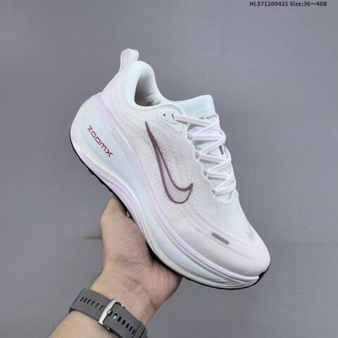 Nike Vomero Plus ReactX Air Zoom White Light Pink Purple EU 36-40 Running Shoe - Unisex (BS-60602)
