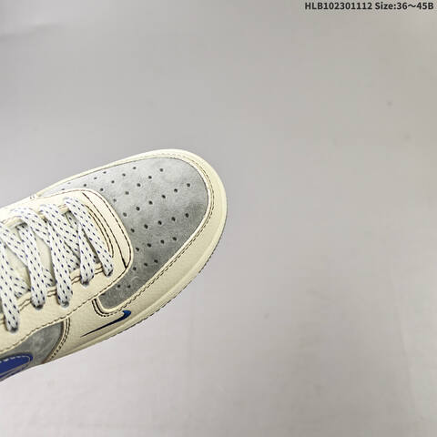 Nike Air Force 1 07 LV8 Off White Blue Grey EU 36-45 Sneaker - Unisex (BS-63848)