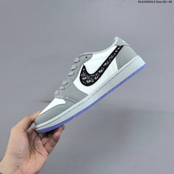 Jordan Air Jordan 1 Low white/grey/black/blue 36~46 lifestyle