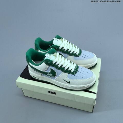 Nike Air Force 1 07 LV8 Black Red White Green EU 36-45 Sneaker - Unisex (BS-60864)
