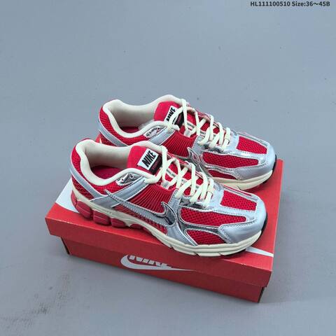 Nike Zoom Vomero 5 Red Silver Cream White EU 36-45 Running Shoe - Unisex (BS-60423)