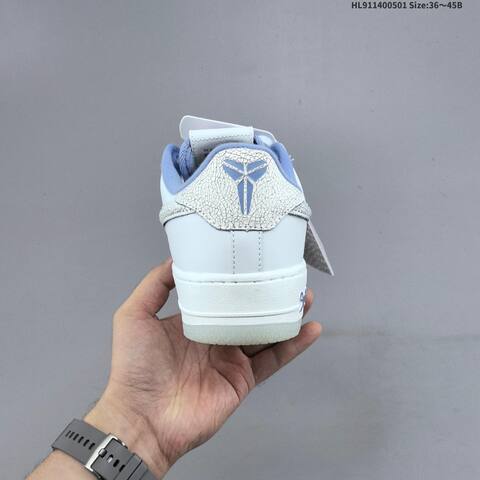 Nike Air Force 1 07 White Light Blue Silver EU 36-45 Skate Shoe - Unisex (BS-60548)
