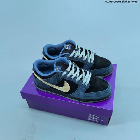 Nike SB Dunk Low Smile Black Navy Blue Wheat Light Blue Olive EU 36-46 Skate Shoe - Unisex (BS-60465)