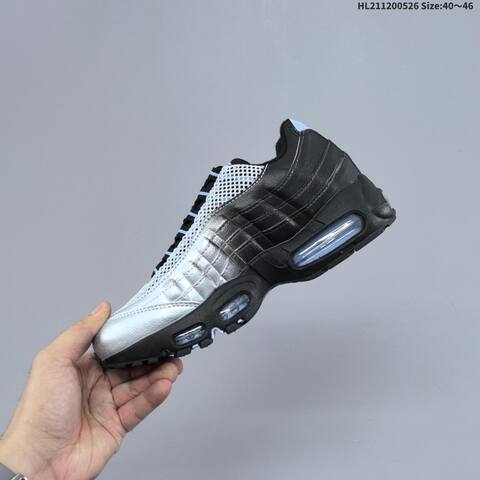 Nike Air Max 95 Black Grey White Silver EU 40-46 Running Shoe - Men's (BS-60125)
