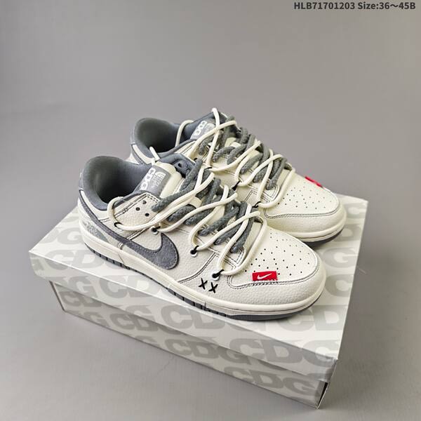Nike Dunk SB Low off white light gray dark gray red EU 36-45 skate shoe
