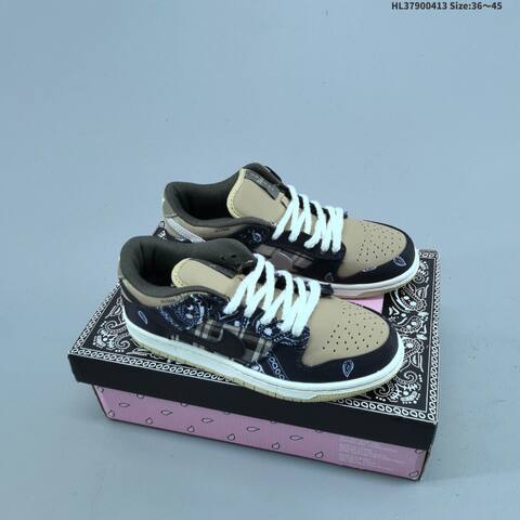 Nike Travis Scott x SB Dunk Low black khaki white beige EU 36-45 skate
