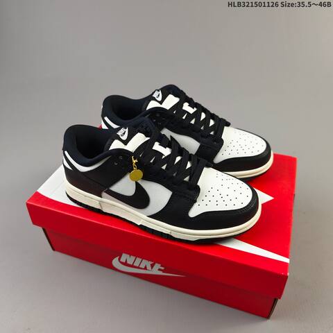 Nike Dunk Low Black White Sail EU 35 5-46 Skate Shoe - Unisex (BS-63037)