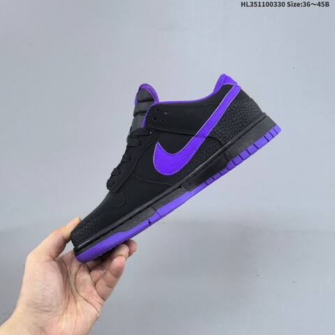 Nike SB Dunk Low IM0581-001 Black Purple EU 36-45 Skate Shoe - Unisex (BS-61028)