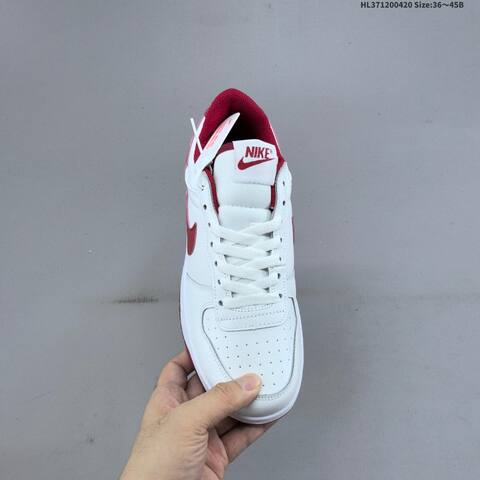 Nike Big Low White Red EU 36-45 Skate Shoe - Unisex (BS-60632)