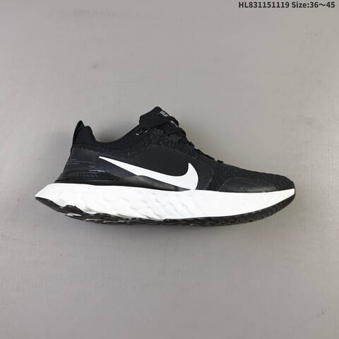 Nike React Infinity Run FK 3 Black White EU 36-45 Running Shoe - Unisex (BS-63461)