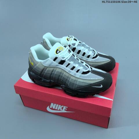 Nike Air Max 95 Dark Grey Black Orange Yellow EU 39-46 Running Shoe - Unisex (BS-62179)