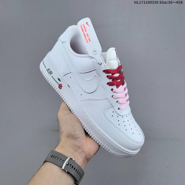 Nike Air Force 1 07 white pink red EU 36-45 sneaker