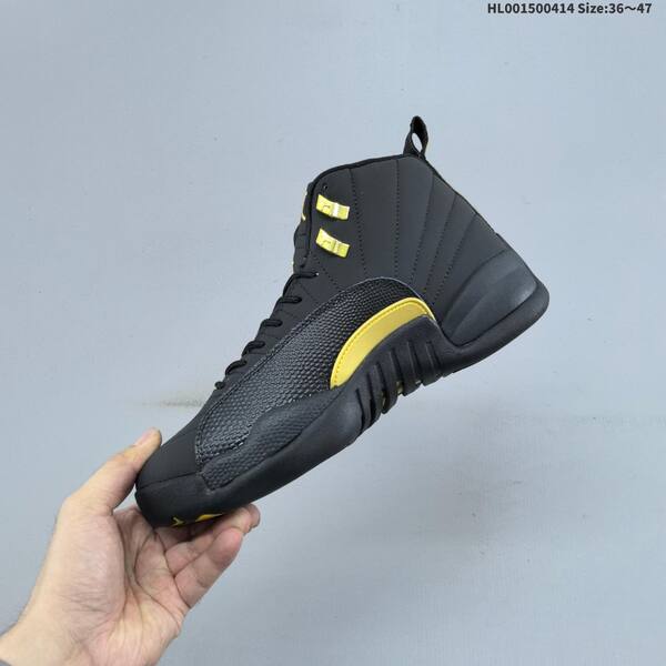 Jordan Air Jordan 12 Retro black and gold 36~47 basketball