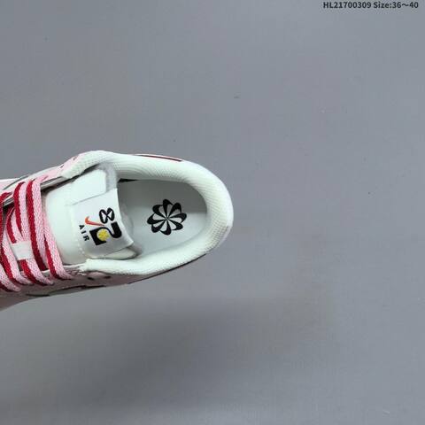 Nike Air Force 1 07 Low Pink White Red Brown EU 36-40 Sneaker - Unisex (BS-61406)