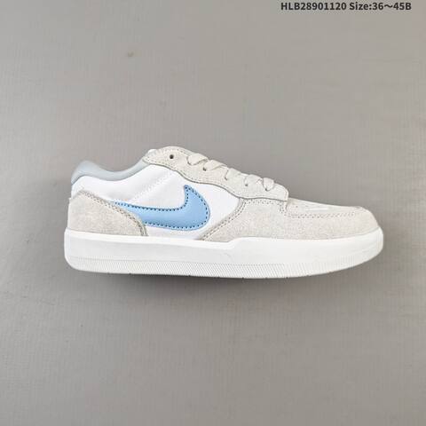 Nike SB Force 58 Light Grey White Light Blue EU 36-45 Skate Shoe - Unisex (BS-63376)