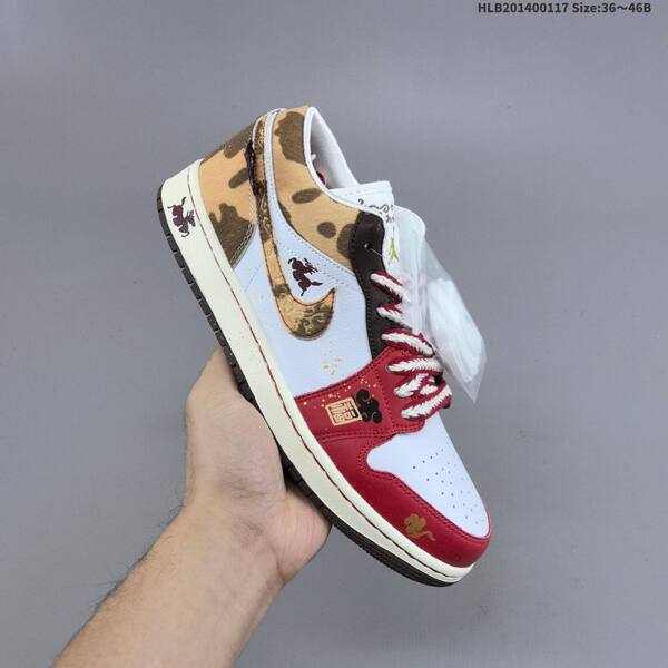 Jordan Air Jordan 1 Low OG White/Red/Brown/Tan EU 36-46 casual