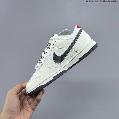 Nike SB Dunk Low Off White Black Red Light Green EU 36-46 Skate Shoe - Unisex (BS-62444)
