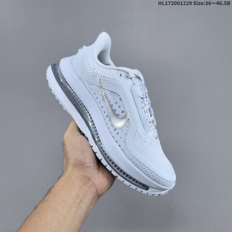 Nike Air Zoom Pegasus Premium White Silver Light Blue EU 36-46 5 Running Shoe - Unisex (BS-62346)