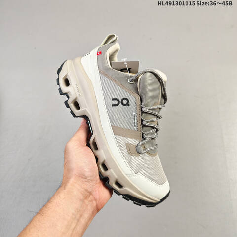 On Running Cloudrock Low WP Khaki Grey Beige Black EU 36-45 Trail Shoe Trail Running Sneakers - Unisex (BS-69814)