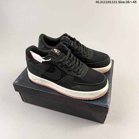 Nike Air Force 1 07 Black White Pink Light Grey Dark Grey EU 36 45 Skate Shoe EU 36-45 - Unisex (BS-63342)