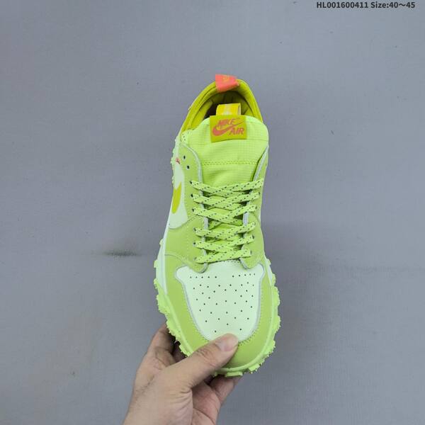 Nike Air Jordan 1 Element Gore-Tex Low neon yellow / lime green with white and orange accents EU 40-45 trail