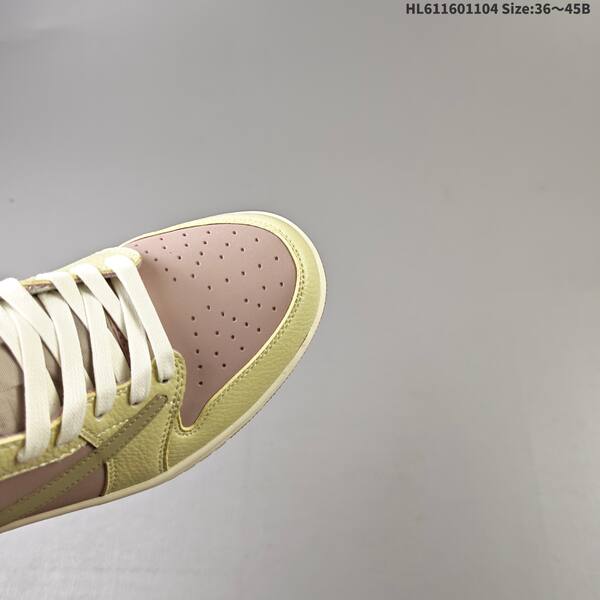 Nike Air Jordan 1 Low x Travis Scott mauve/pink and pale yellow/cream EU 36~45 lifestyle