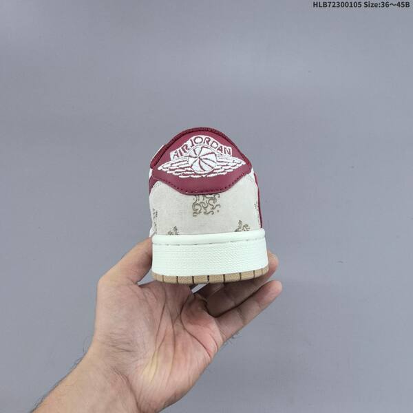 Jordan Air Jordan 1 Low x Travis Scott Sail/Burgundy EU 36-45 casual