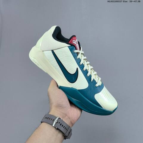 Nike Kobe 5 Protro Caitlin Clark Coconut Milk Bright Spruce Red Black EU 39-47 5 Basketball Shoe - Unisex (BS-60072)