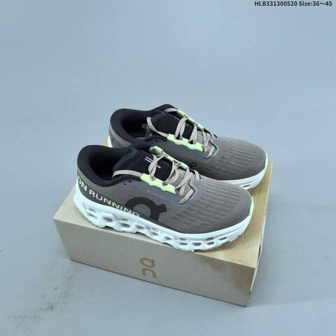 On Cloudmonster 3 Hyper Grey Black Lime White EU 36-45 Running Shoe Running Sneakers - Unisex (BS-69541)