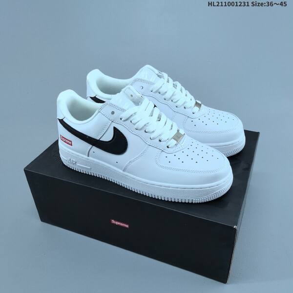 Nike Air Force 1 07 Supreme white black red EU 36-45 sneaker
