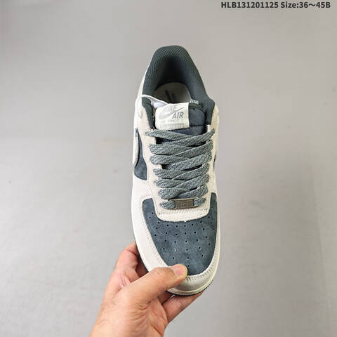 Nike Air Force 1 Low Light Grey Dark Grey White EU 36-45 Sneaker - Unisex (BS-63074)