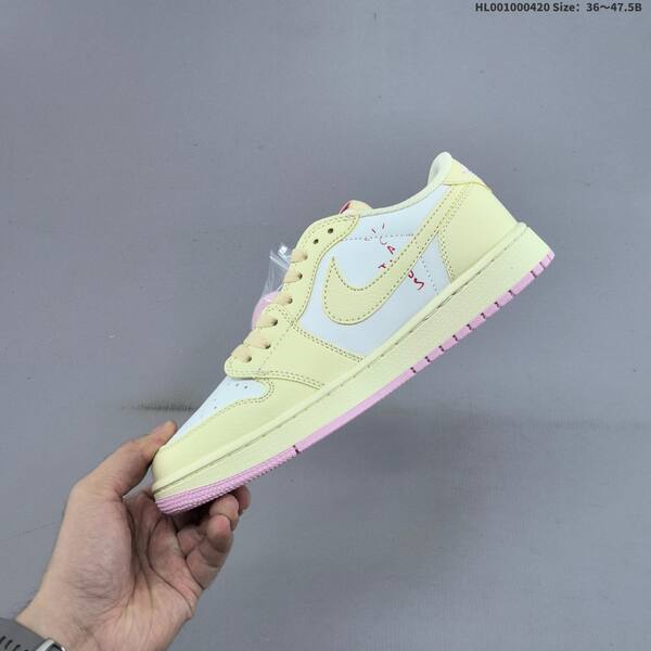 Nike Air Jordan 1 Low cream/white/pink 36~47.5 lifestyle