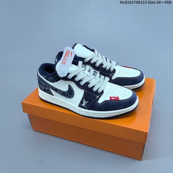 Nike Air Jordan 1 Low navy blue / white / gray EU 36~45 lifestyle