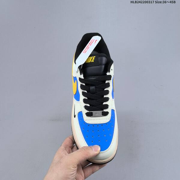 Nike Air Force 1 07 LV8 NH0601-577 light beige blue yellow black beige EU 36-45 skate shoe