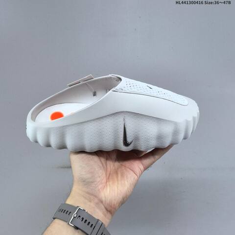 Nike Mind 001 HQ4307-600 Black Light Grey Silver Orange EU 36-47 Slides - Unisex (BS-60696)