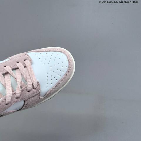 Nike Dunk Low White Light Pink Sail Gold EU 36-45 Skate Shoe - Unisex (BS-61095)