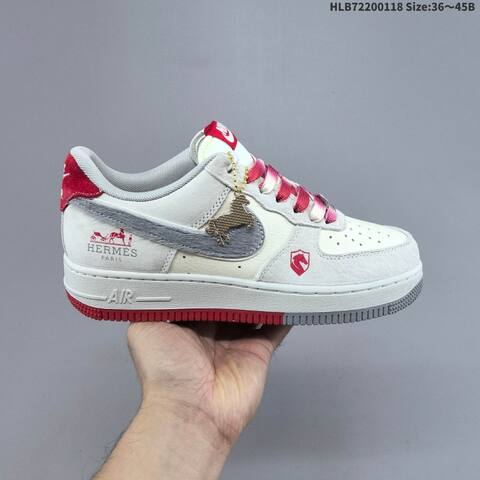 Nike Air Force 1 07 LV8 Black White Red EU 36-45 Sneaker - Unisex (BS-61931)