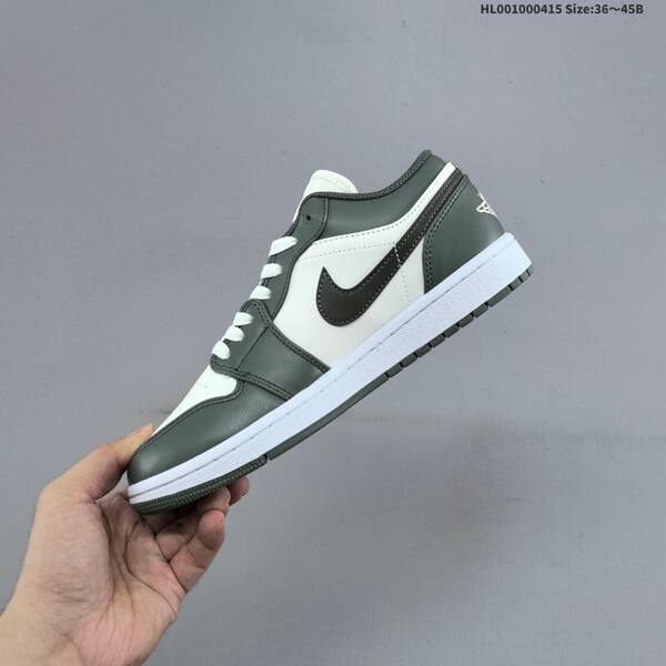 Jordan Air Jordan 1 Low white/olive green/black 36~45 lifestyle