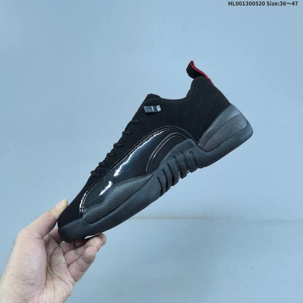 Jordan Air Jordan 12 Retro Low black / red / grey 36~47 basketball